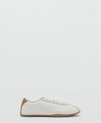 Women's Contrasting Panel Leather Sneakers