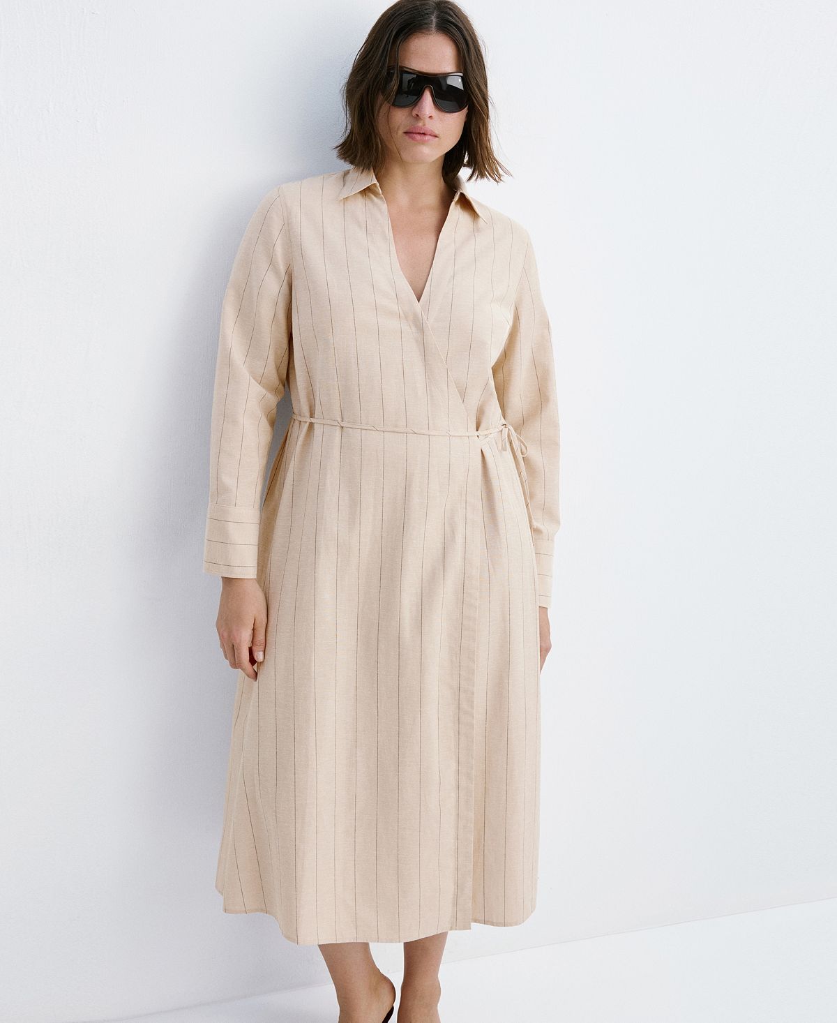 Mango Women's Striped Shirt Dress view 7 — MAYCSS fashion products