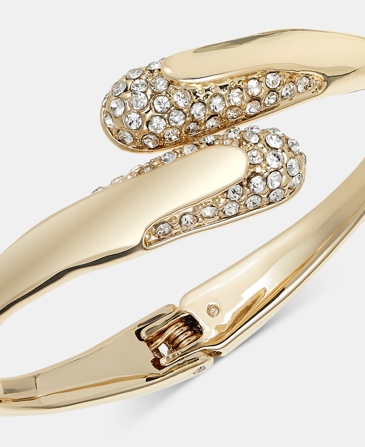 Style & Co Glass Crystal Hinge Bangle Bracelet, Macy's Exclusive