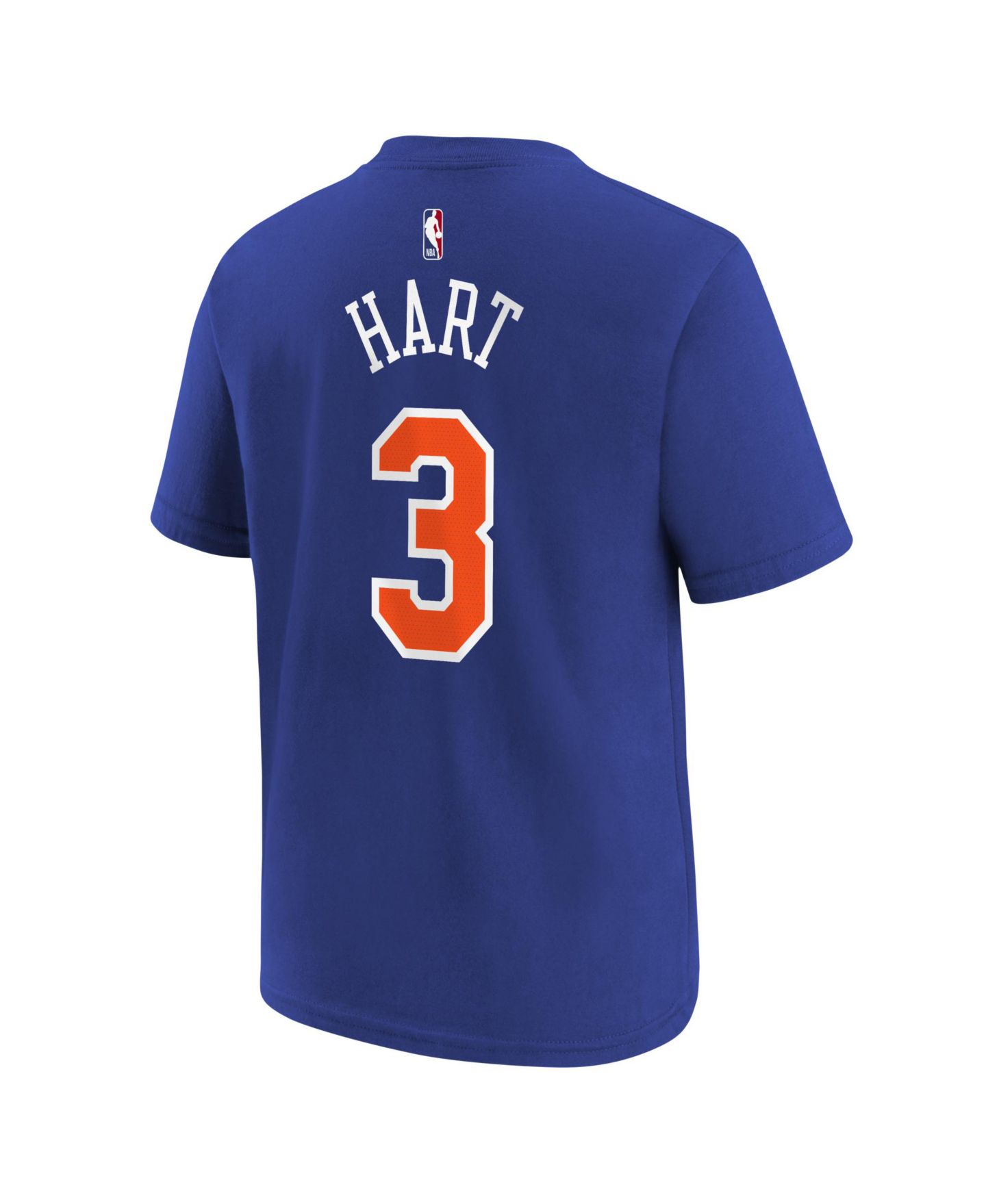 Детская футболка Nike Josh Hart Blue New York Knicks Icon Name & Number — фото 3