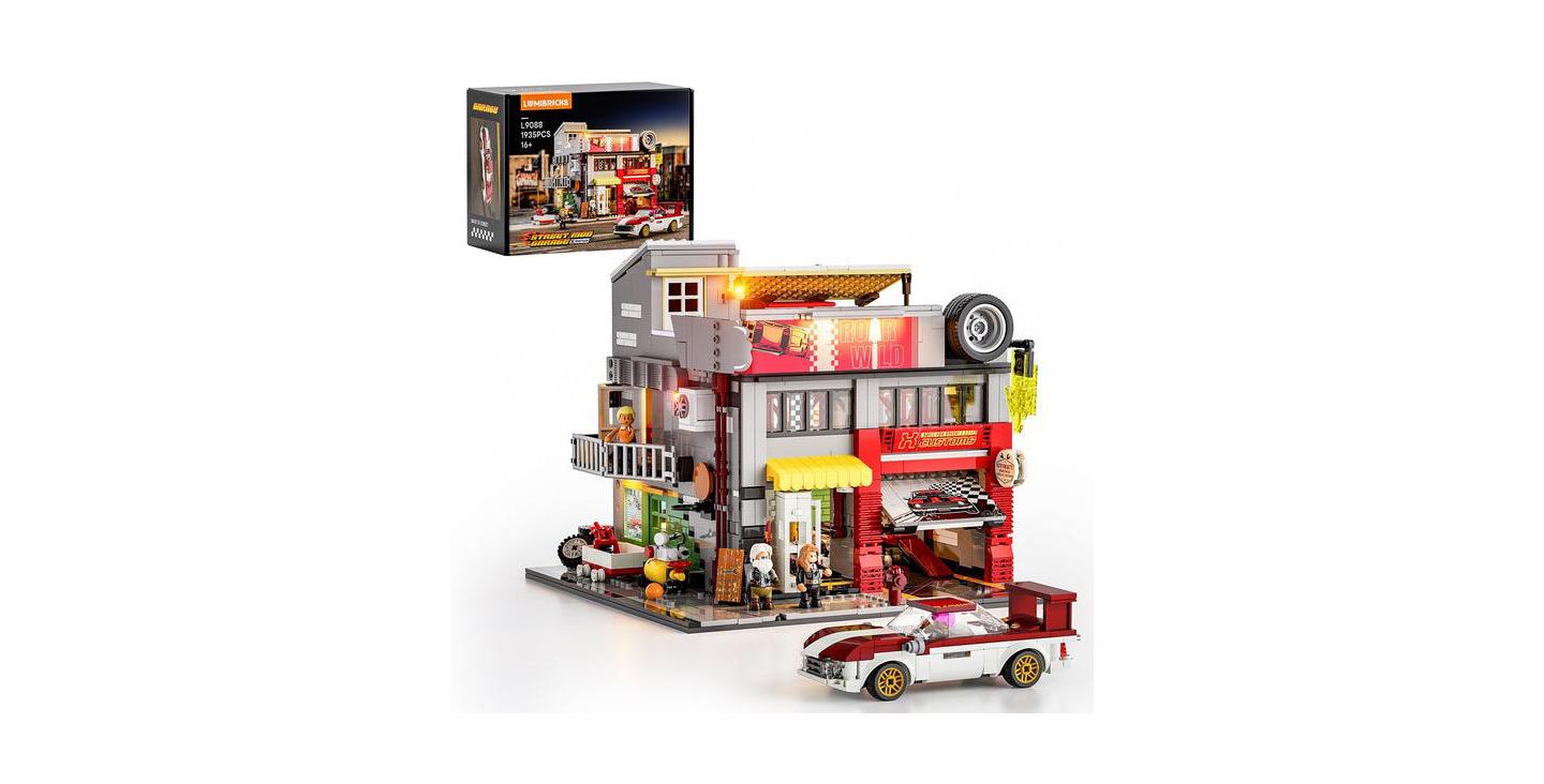 Детский конструктор Lumibricks Street MOD Garage Modular LED Lighting 1935-Piece Building Set, Ages 14+ — фото 1