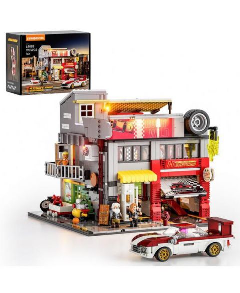 Детский конструктор Lumibricks Street MOD Garage Modular LED Lighting 1935-Piece Building Set, Ages 14+