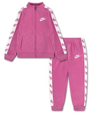 Girls' 4-6X Logo-Taping Jacket and Pants, 2-Piece Set