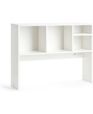 The College Cube Dorm Desk Bookshelf with Outlet