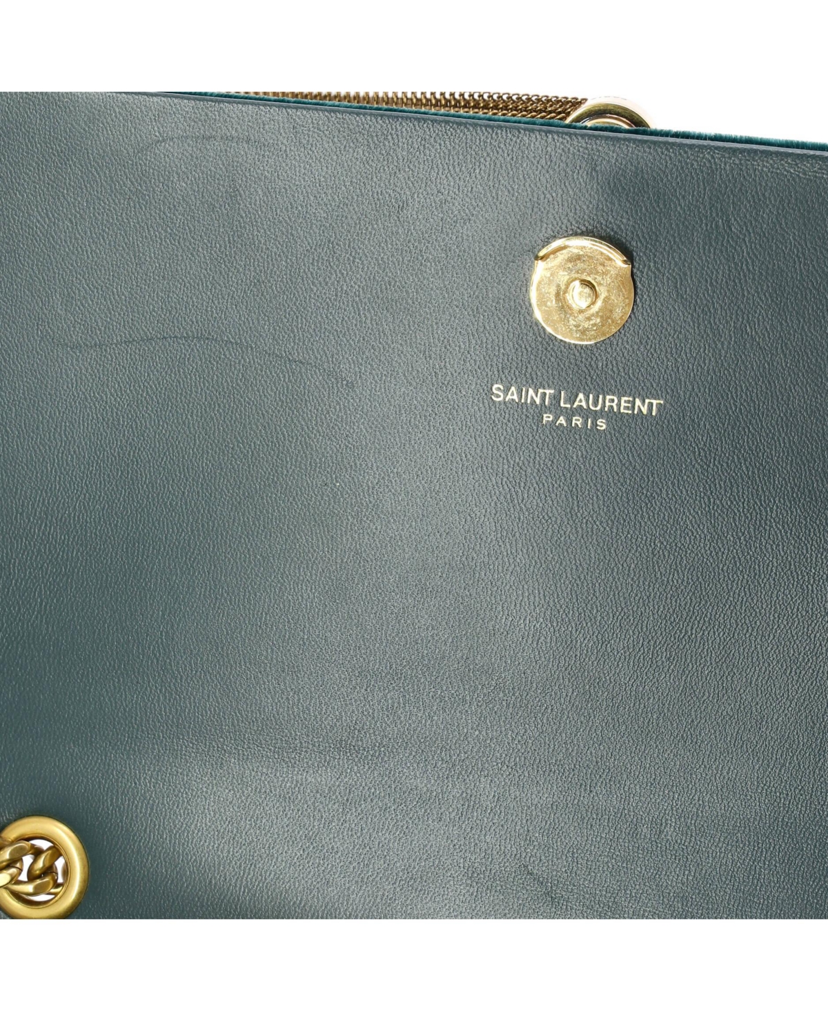 Pre-Owned Saint Laurent Small Classic Monogram Tassel Crossbody Bag Velvet