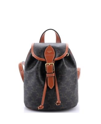 Mini Folco Backpack Triomphe Coated Canvas