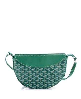 Hirondelle Shoulder Bag Coated Canvas and Leather