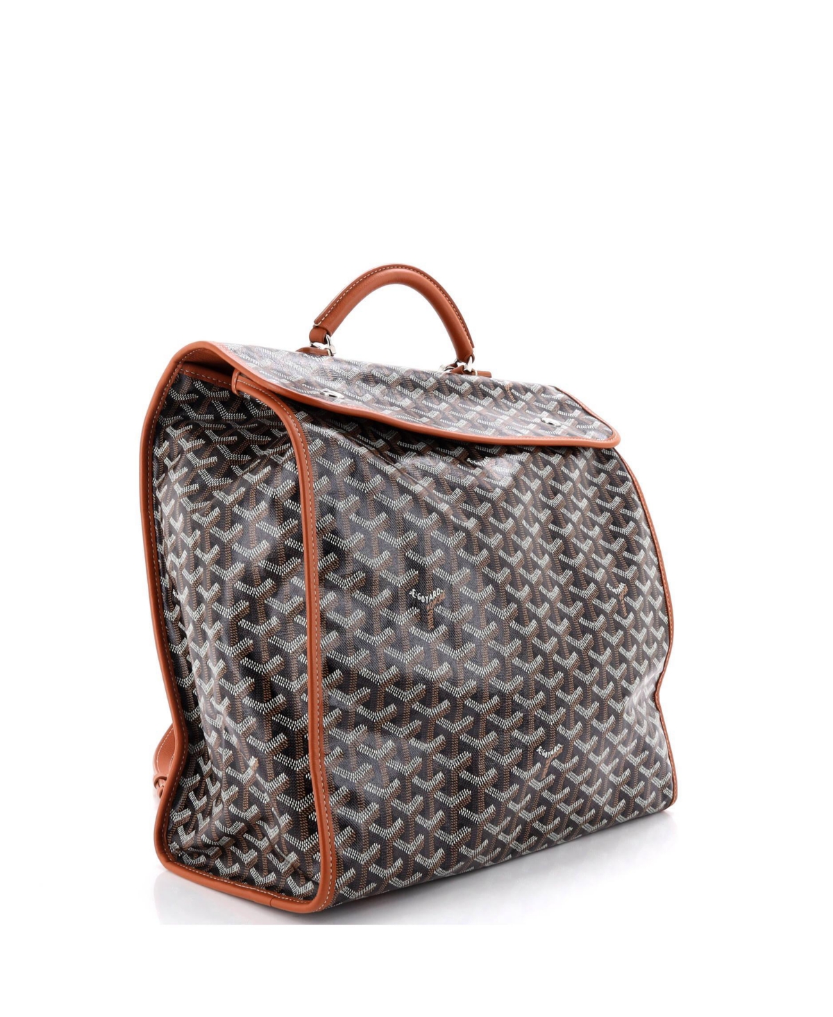 Pre-Owned Goyard Saint Leger Briefcase Backpack Coated Canvas