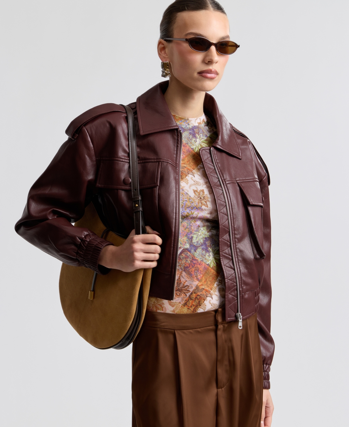 Avec Les Filles Women's Oversized Strong Shoulder Jacket