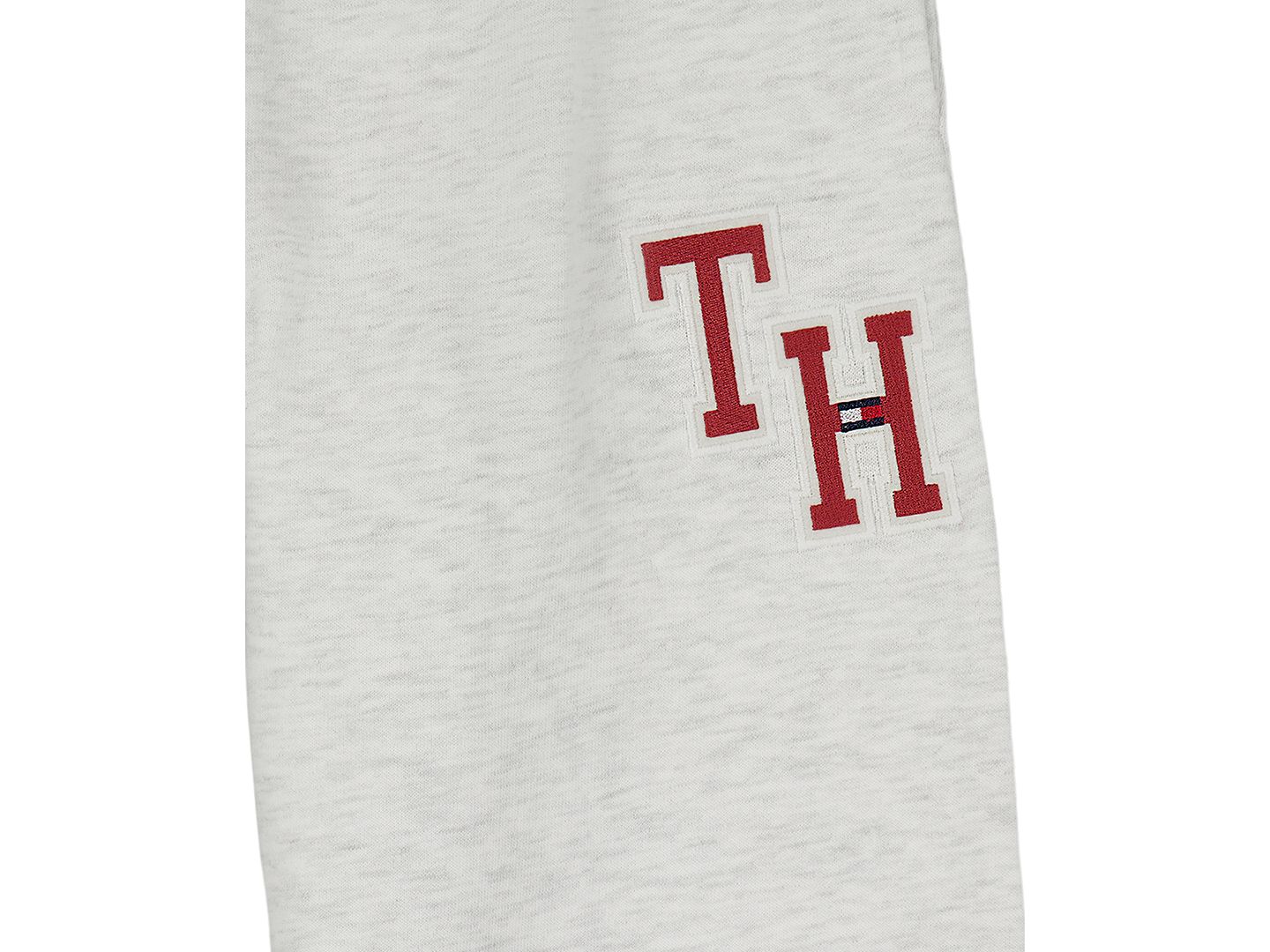 Брюки Tommy Hilfiger Monogram Embroidery для девочек, цвет: Овсяный меланжевый — фото 5