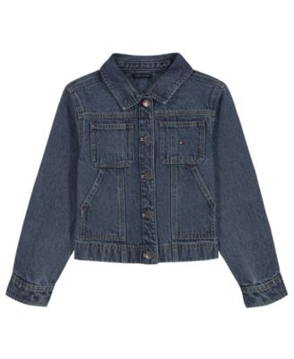 Girls' 7-16 Long-Sleeve Denim Jacket
