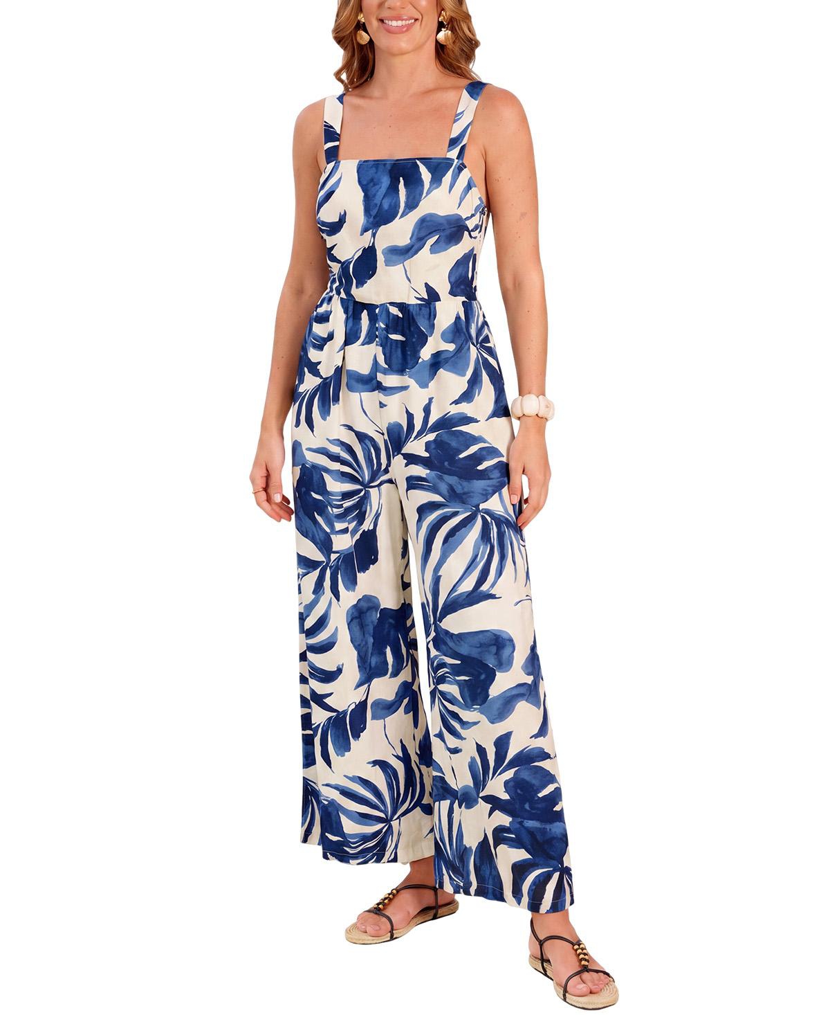Cupshe Women's Coastal Escape Tropical Jumpsuit