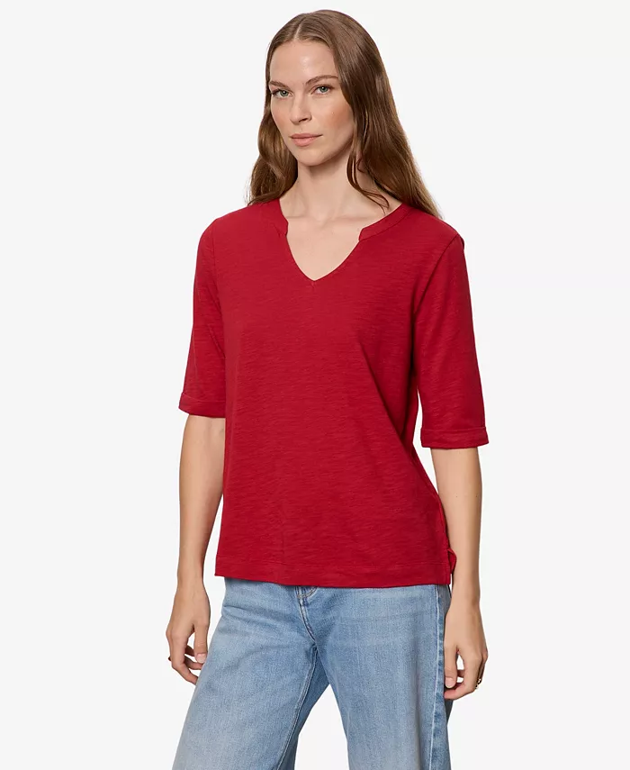 Women's Dolce Notch-Neck T-Shirt - thumbnail 3