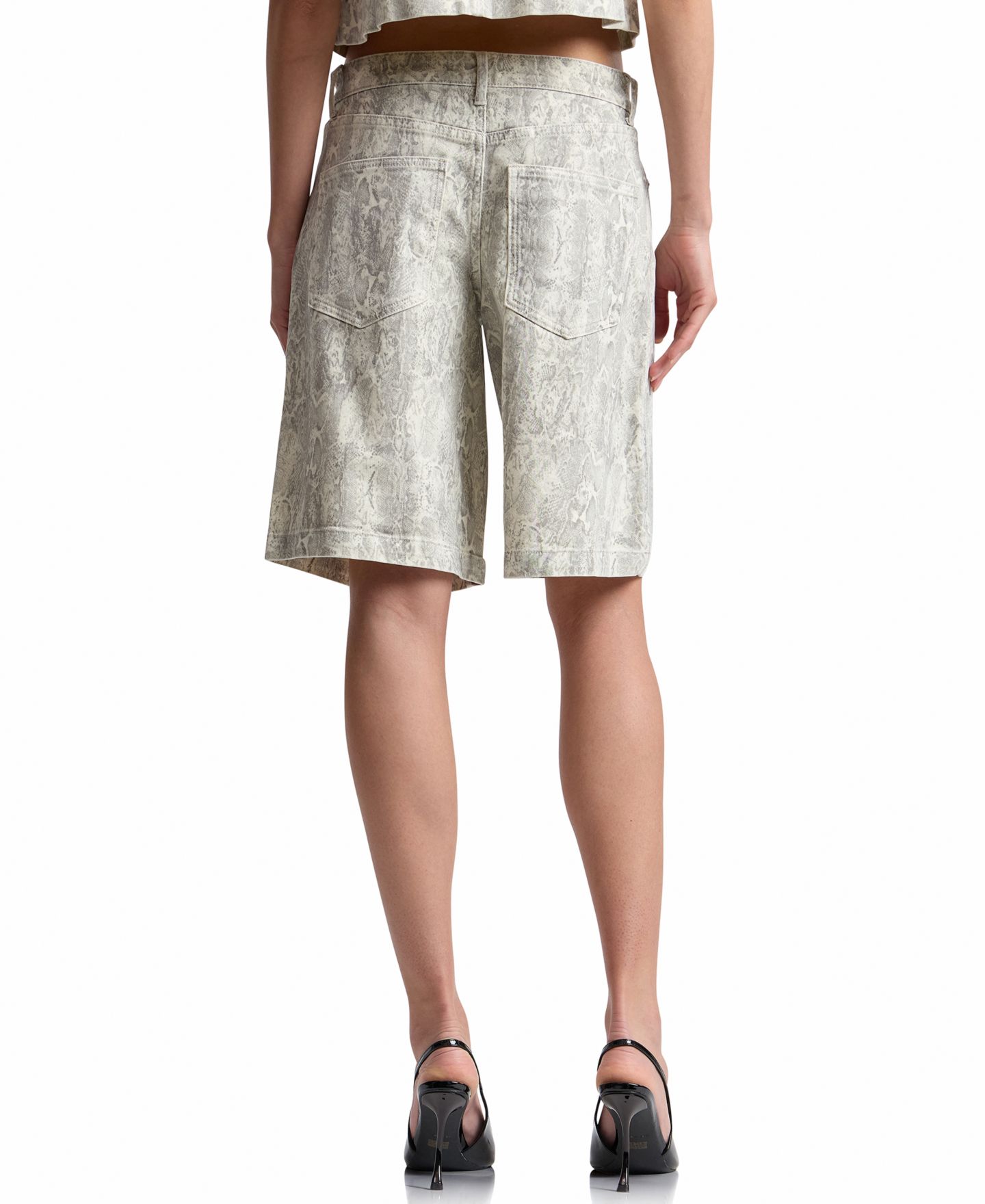 Женские шорты Avec Les Filles Long Board Shorts, цвет: Экрю — фото 5