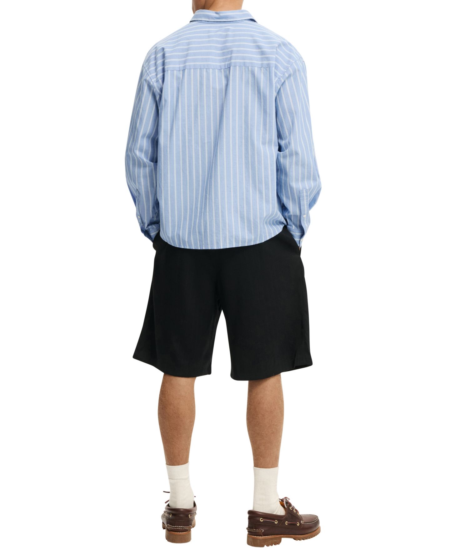Мужские шорты COTTON ON 9" Super Baggy Pleated, цвет: Чёрный — фото 5