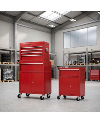 20 in. 5-Drawer Garage Tool Box with Locking Cabinet for Workshop, Heavy Duty Steel Rolling Tool Chest Organizer