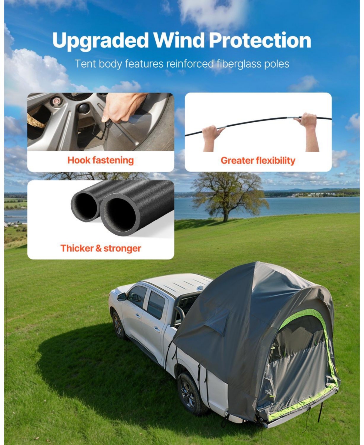 Cozito Pickup Truck Tent Truck Bed Camping Tent with Storage Bag