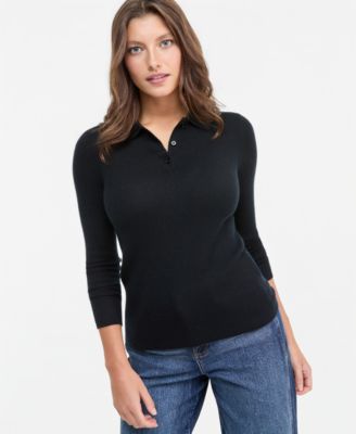 Women's Ribbed Featherweight 100% Cashmere Sweater