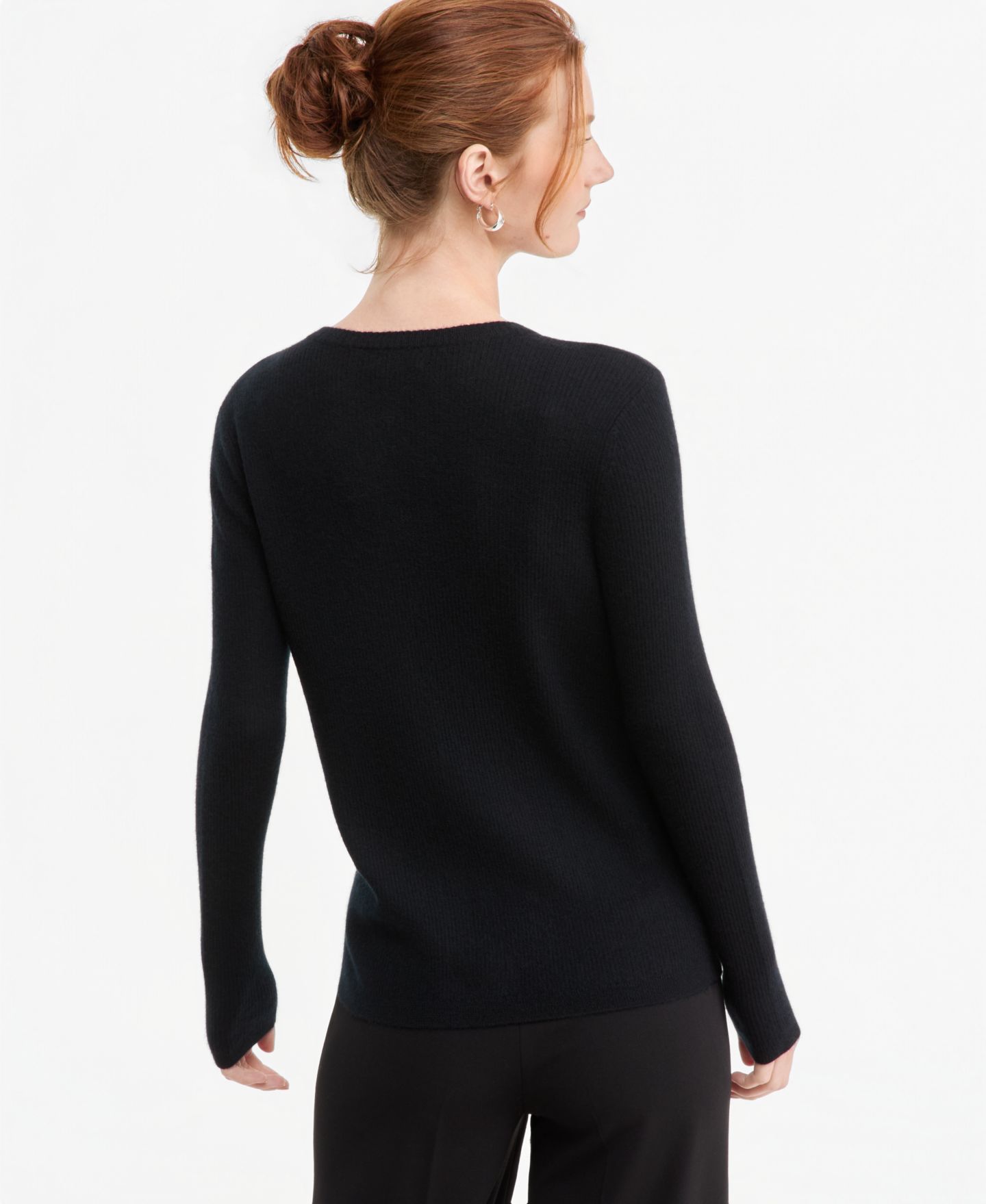 Женский кардиган Charter Club 100% Cashmere Featherweight Long-Sleeve Cardigan, цвет: Чёрный — фото 2