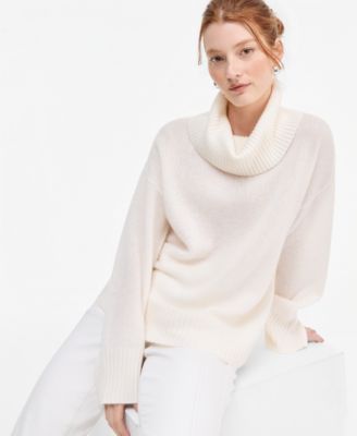 Women's 100% Cashmere Relaxed Turtleneck Sweater
