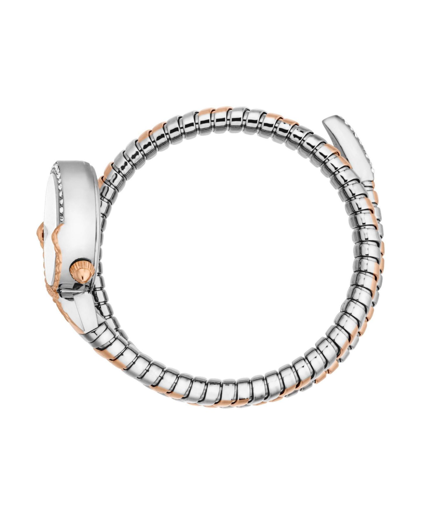 Женские часы Just Cavalli Radiosa Quartz Two Tone Stainless Steel Bracelet Watch, цвет: Серебряный — фото 3