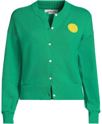 Women's Cotton Embellished Cardigan Sweater