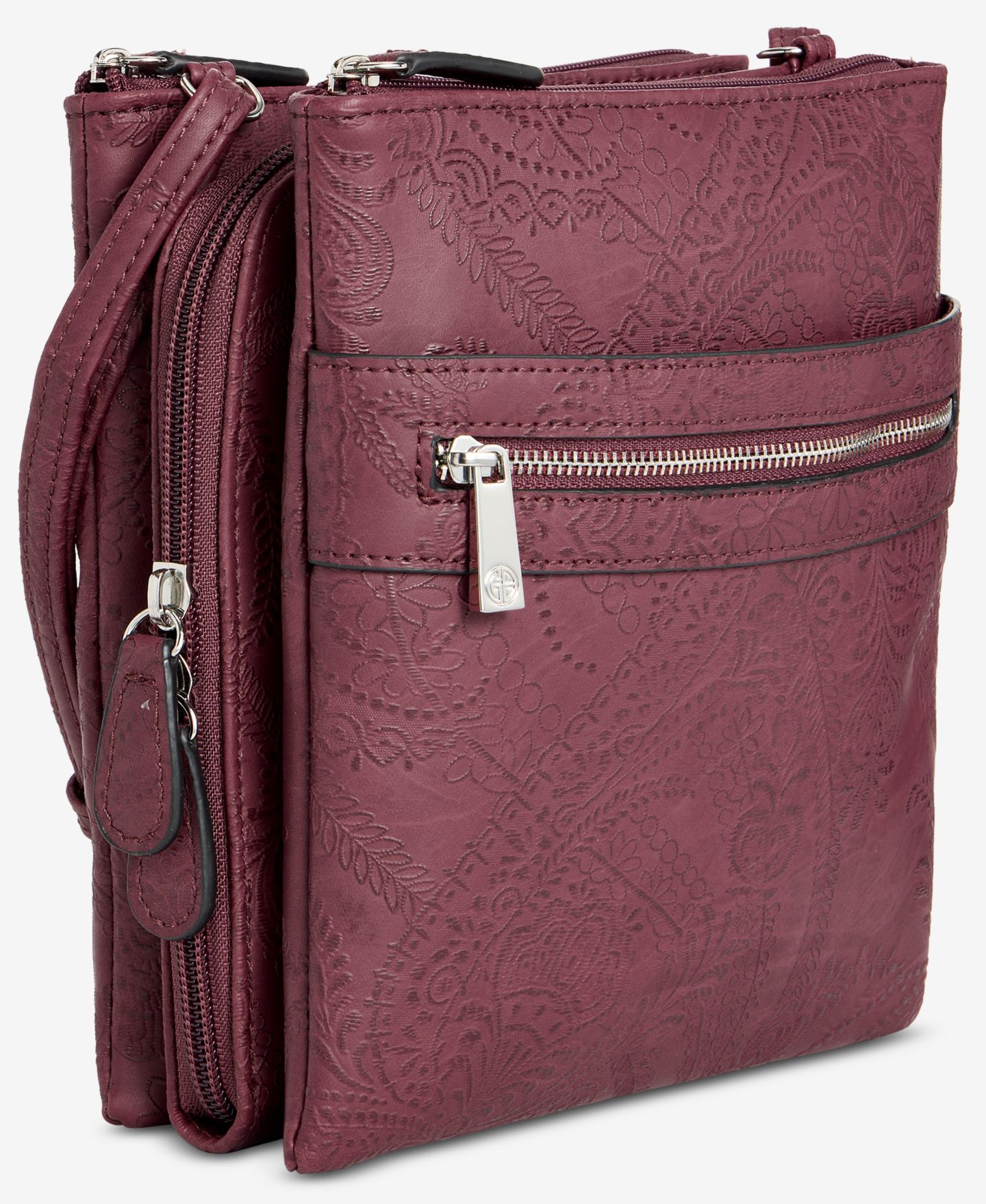 Женская сумка Giani Bernini Paisley Dasher Crossbody, цвет: Бордо — фото 2