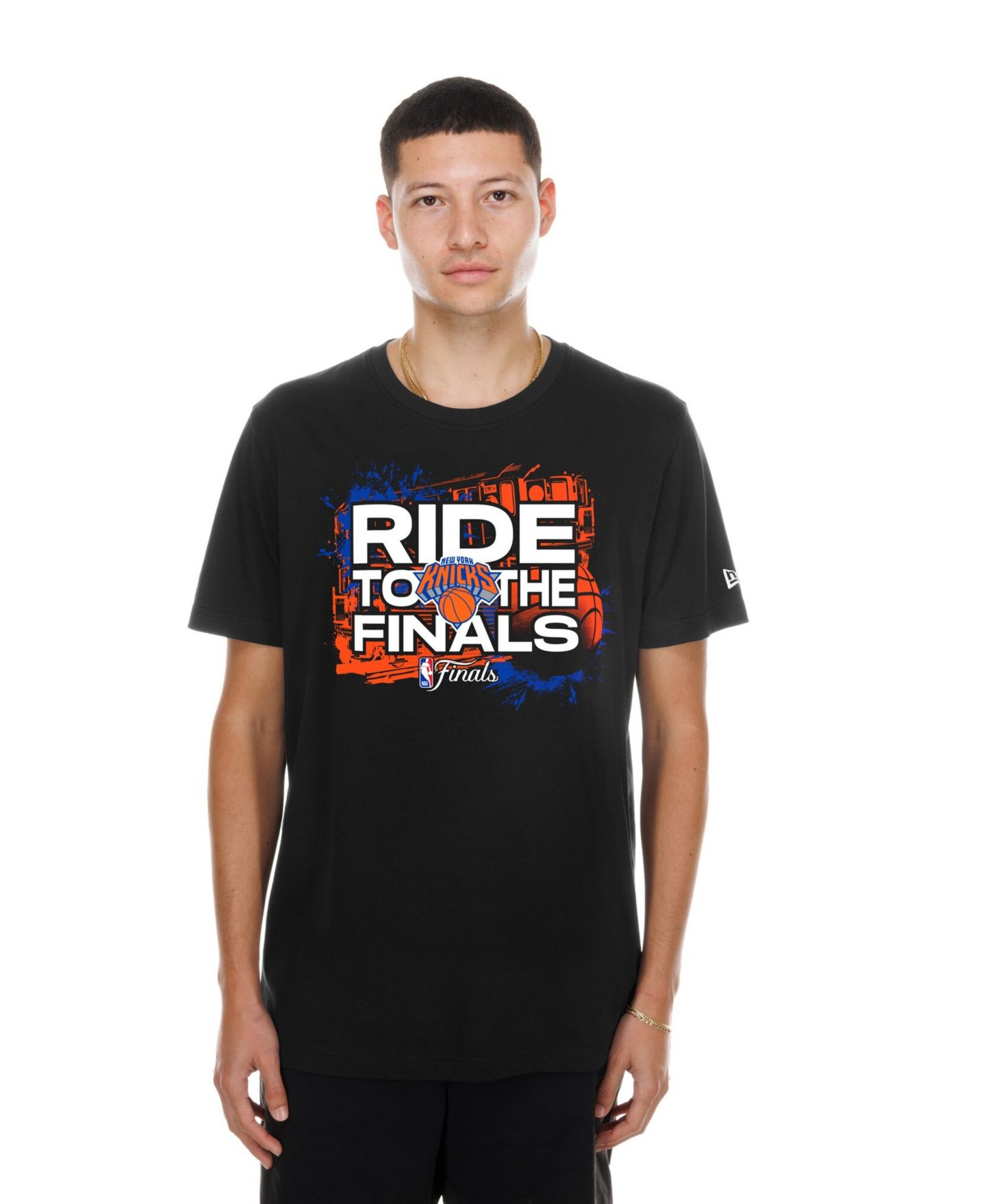 Мужская футболка New Era Black New York Knicks 2026 NBA Finals — фото 1