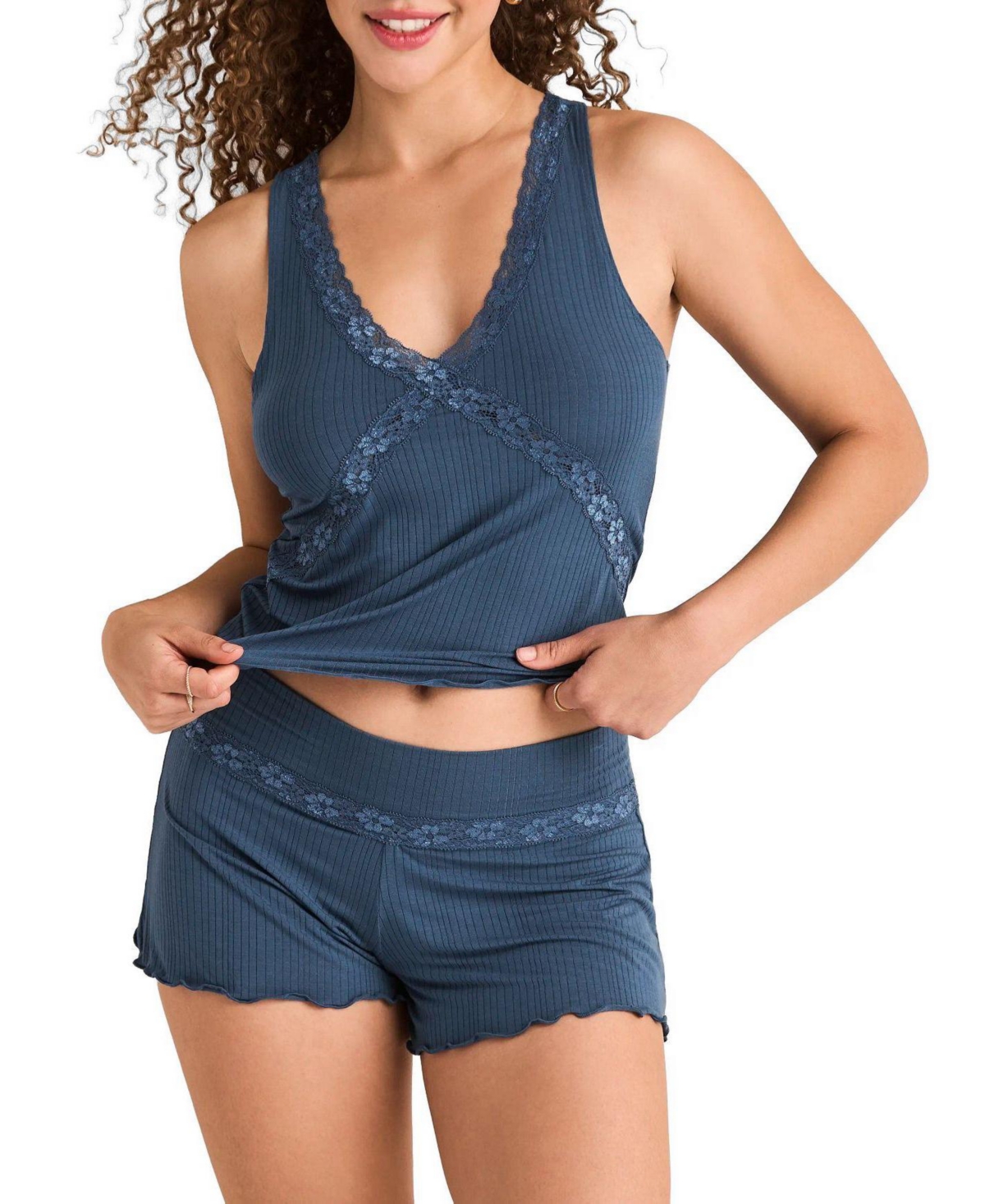 Adore Me Women's August Sleeveless Tank and Short Pj Set