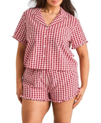 Plus Size Barbara Short Pajama Set