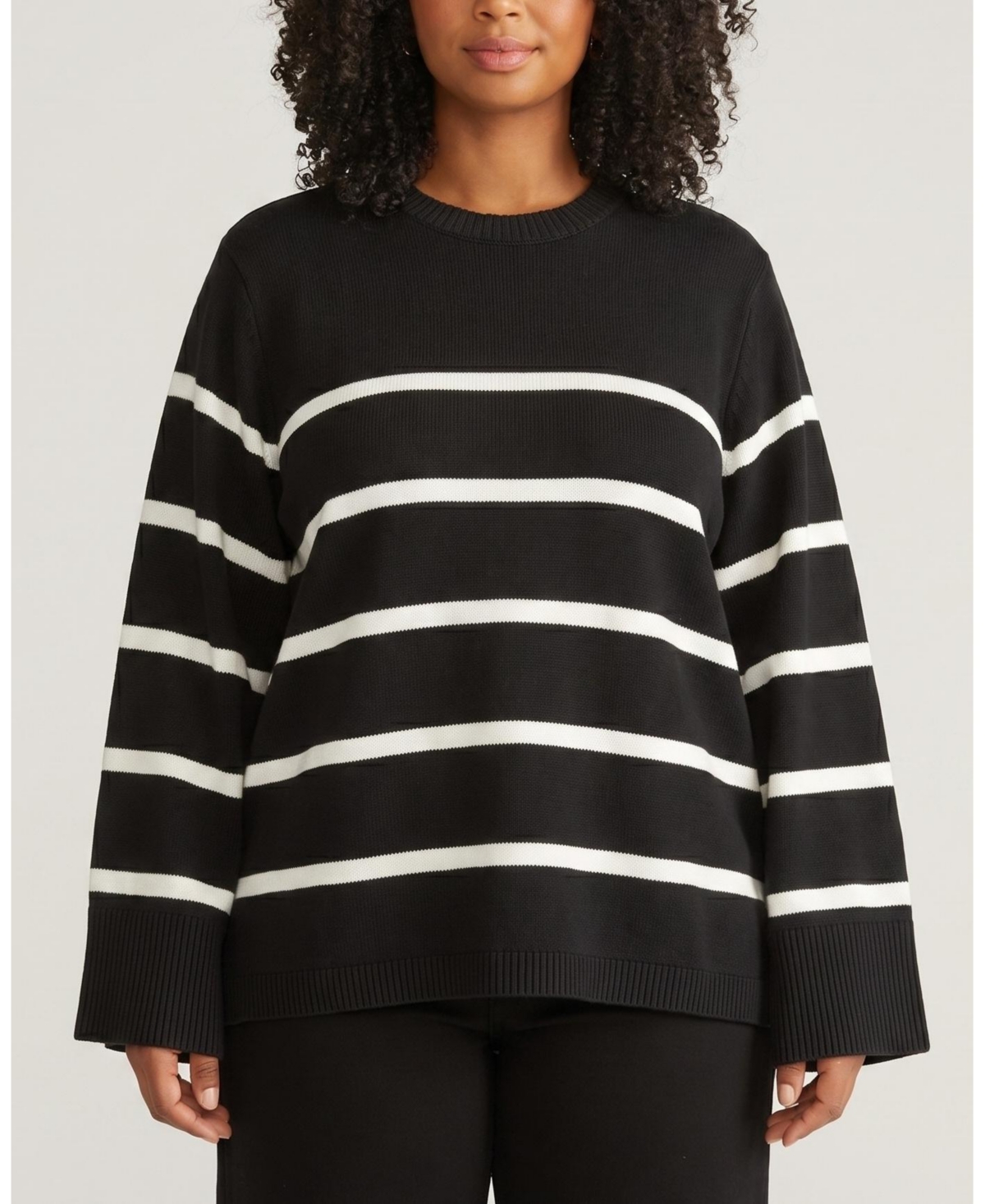 Universal Standard Women's Plus Wide Sleeve Cotton Sweater