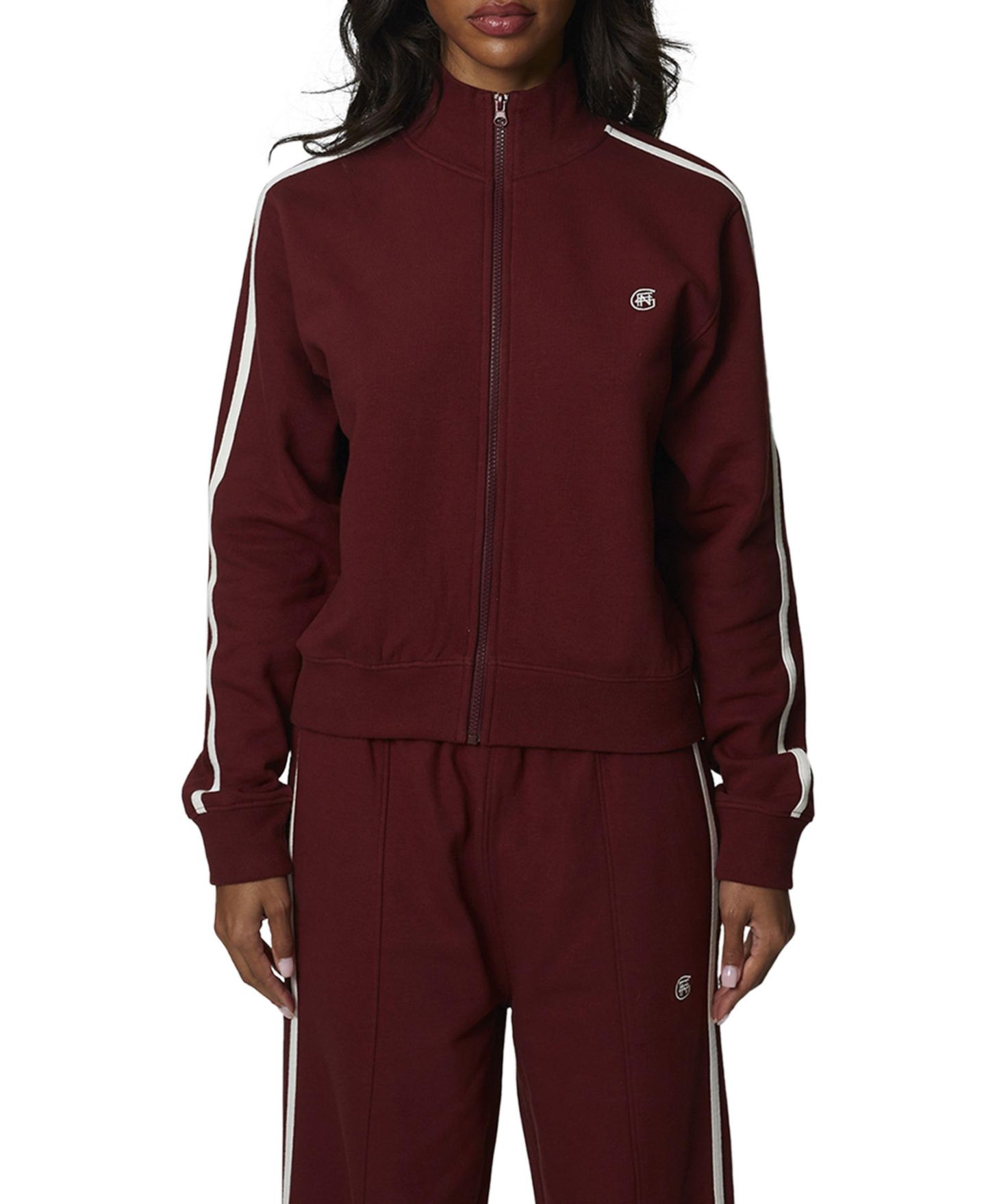 Женская куртка Good For Nothing Emblem Sport Tracksuit, цвет: Бордовый — фото 1
