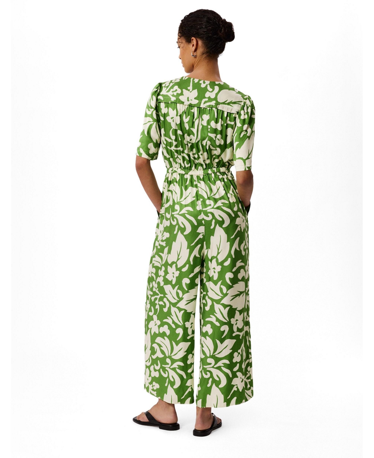 Whistles Women's Floral Tie Waist Jumpsuit