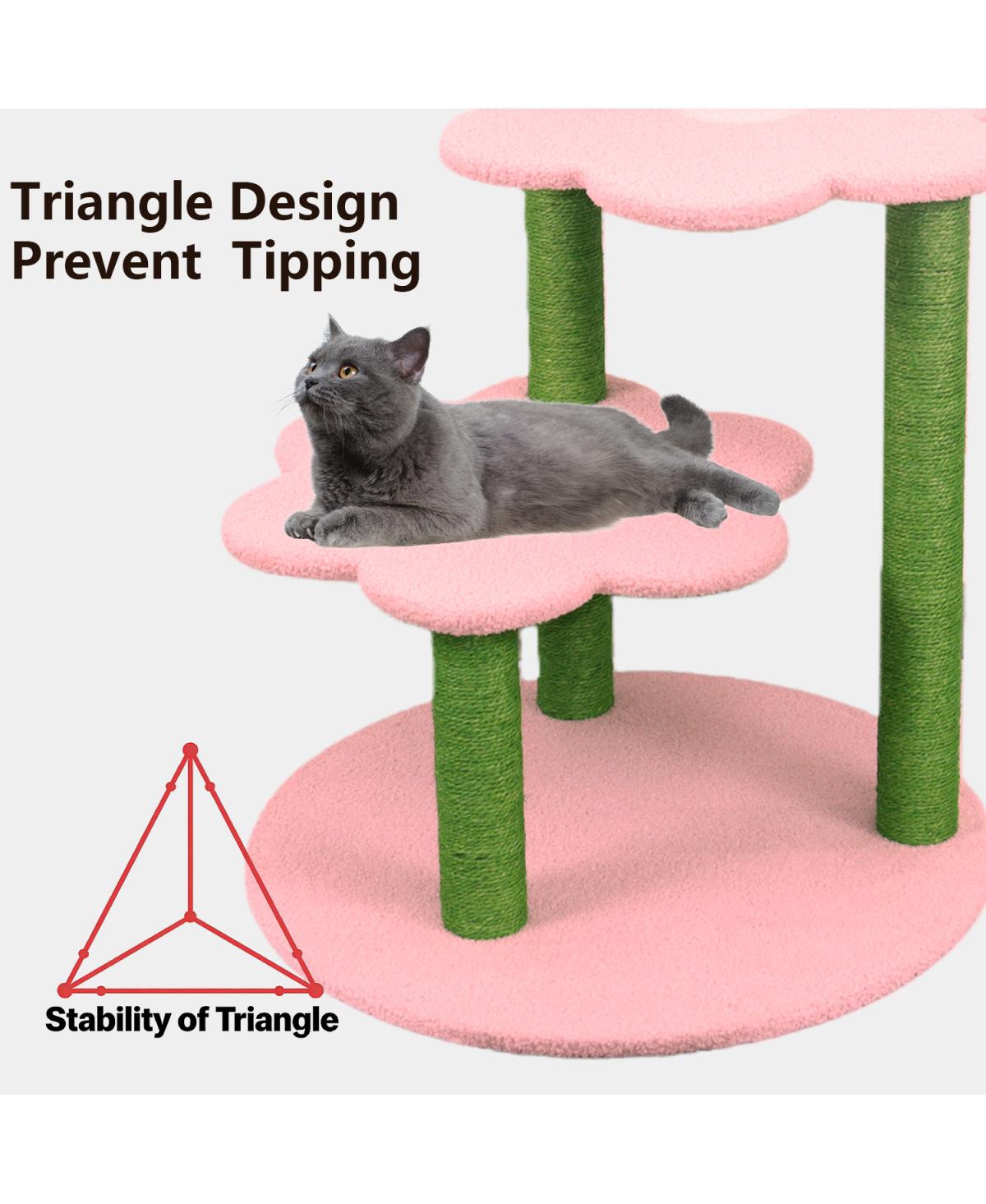 Streamdale Furniture Multi-Level Cat Tree with Removable Perch