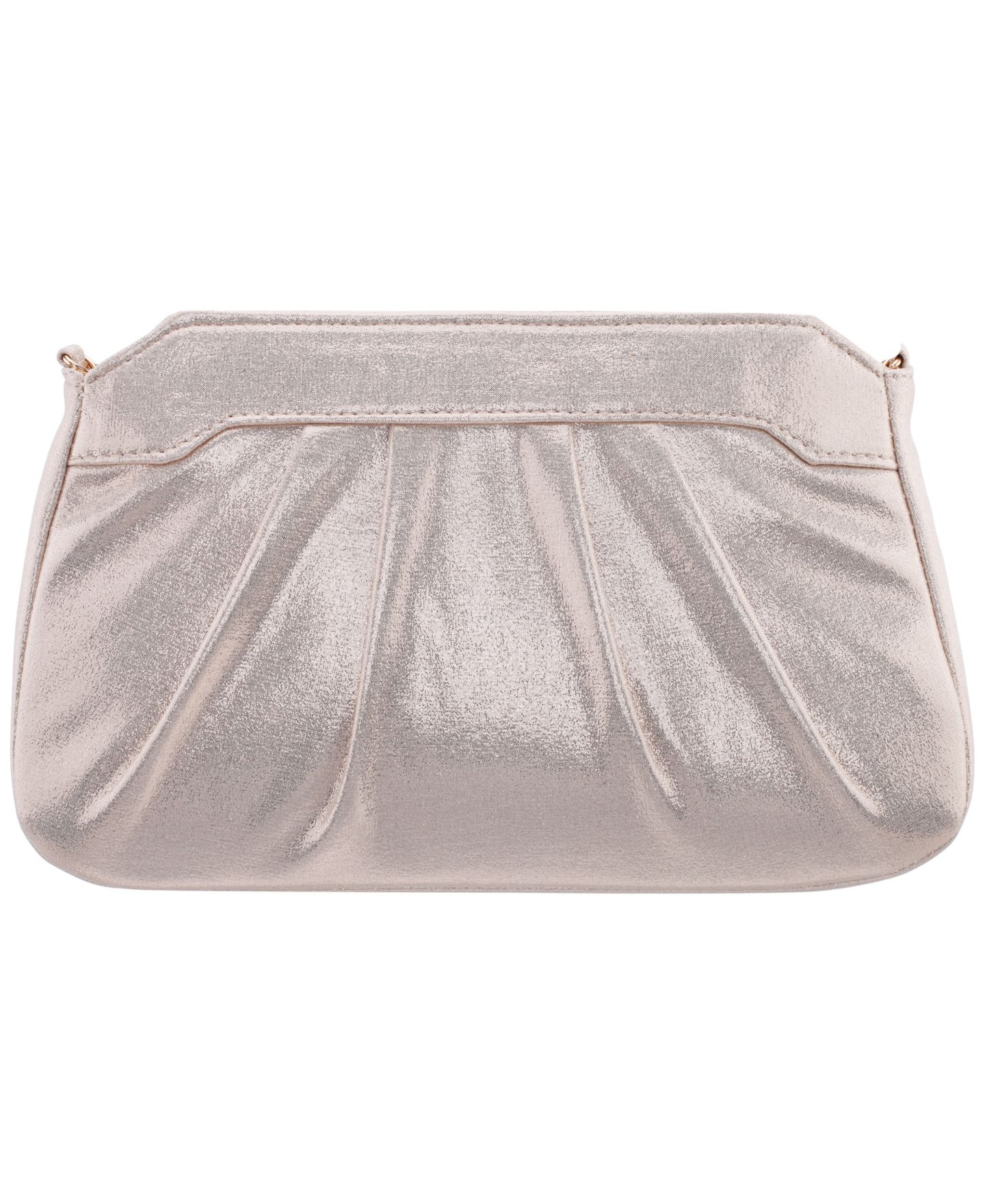 Женский клатч Nina Amy Crystal Buckle Ornament Zip-Top Small Clutch Handbag, цвет: Platino — фото 2