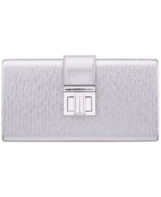 Embossed Woven Presley Minaudiere Small Clutch Handbag