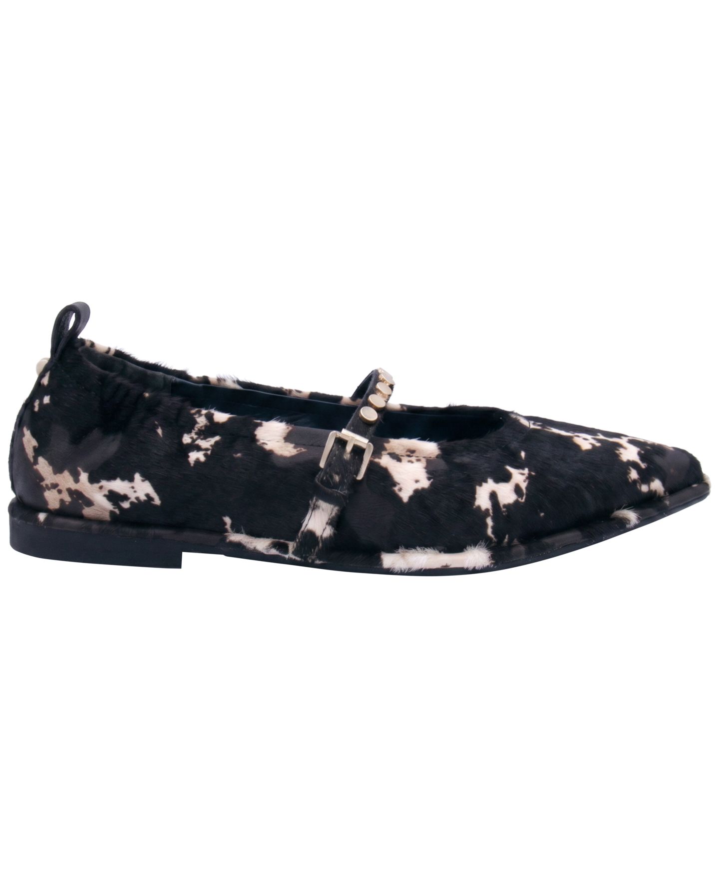 Женские балетки ASH Bella Studs Slip-On Flats, цвет: Чёрный, вариант 1 — фото 2