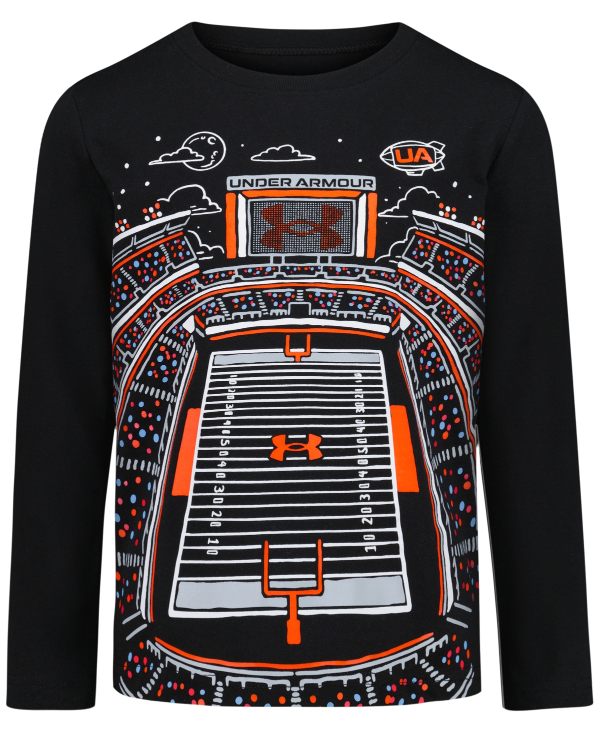 Under Armour Boys' 2T-7 Long-Sleeve T-Shirt - Black