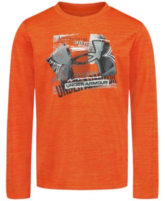 Under Armour Boys' 2T-7 Long-Sleeve T-Shirt - Outrangeous Orange