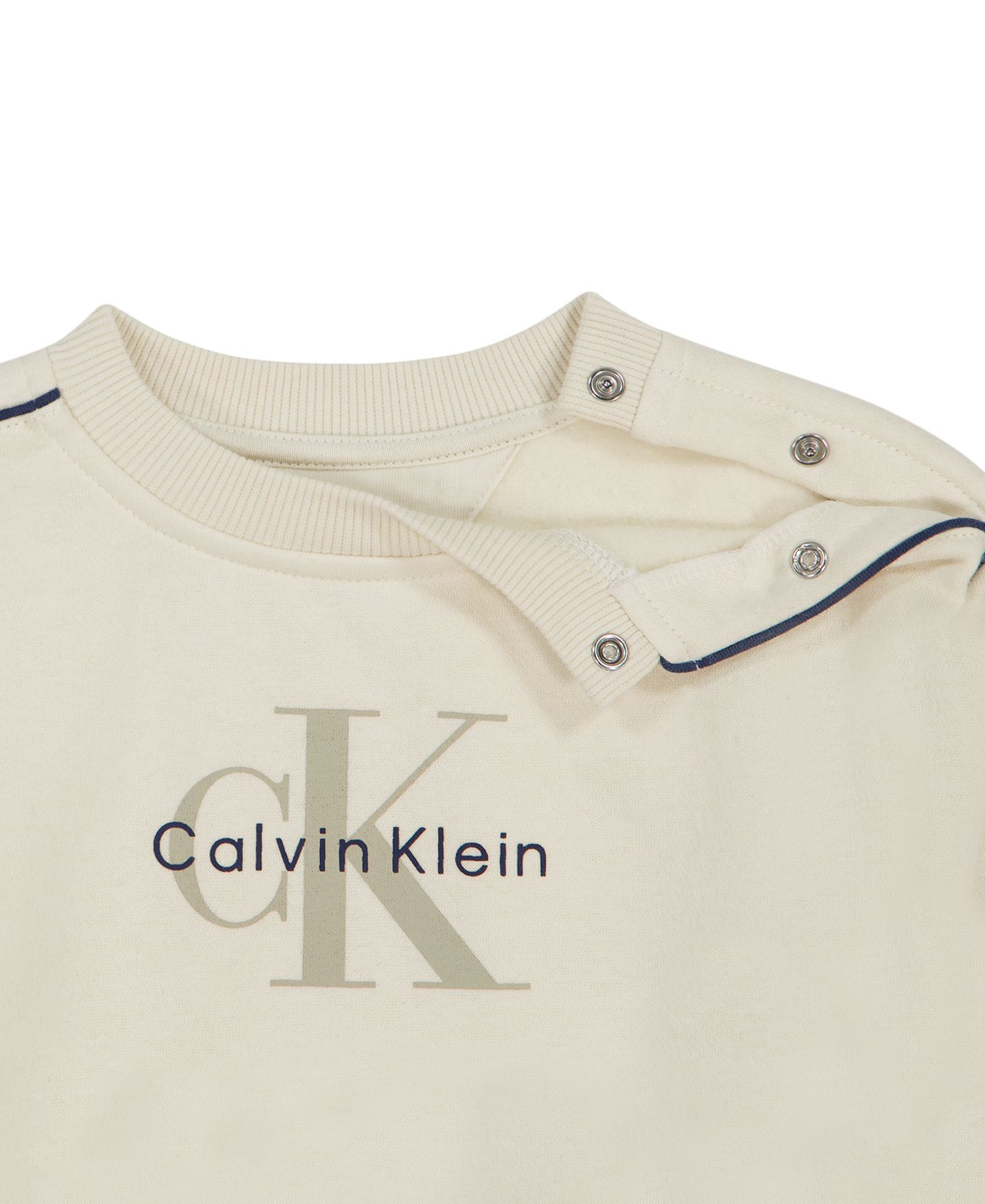 Детский комплект Calvin Klein для малыша: свитшот с длинным рукавом и брюки, 2 предмета, цвет: Egret — фото 5