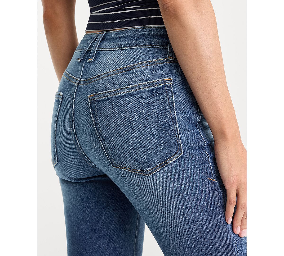 Good American Women's Soft Tech Good Legs Flare Jeans view 6 — MAYCSS fashion products
