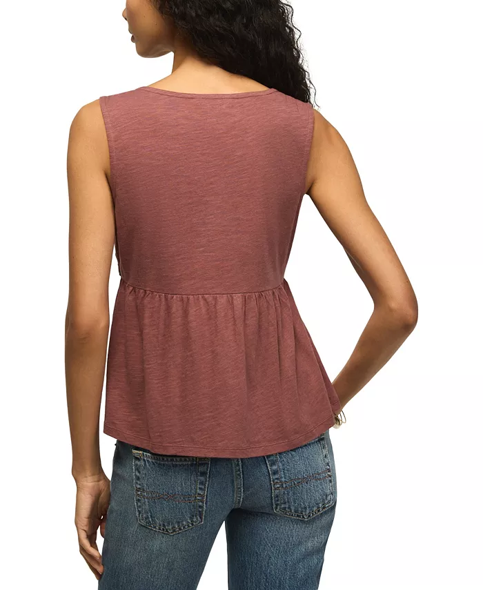 Women's Embroidered Stud V-Neck Tank Top - thumbnail 5