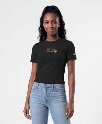Women's Black New York Knicks Soft Touch T-Shirt