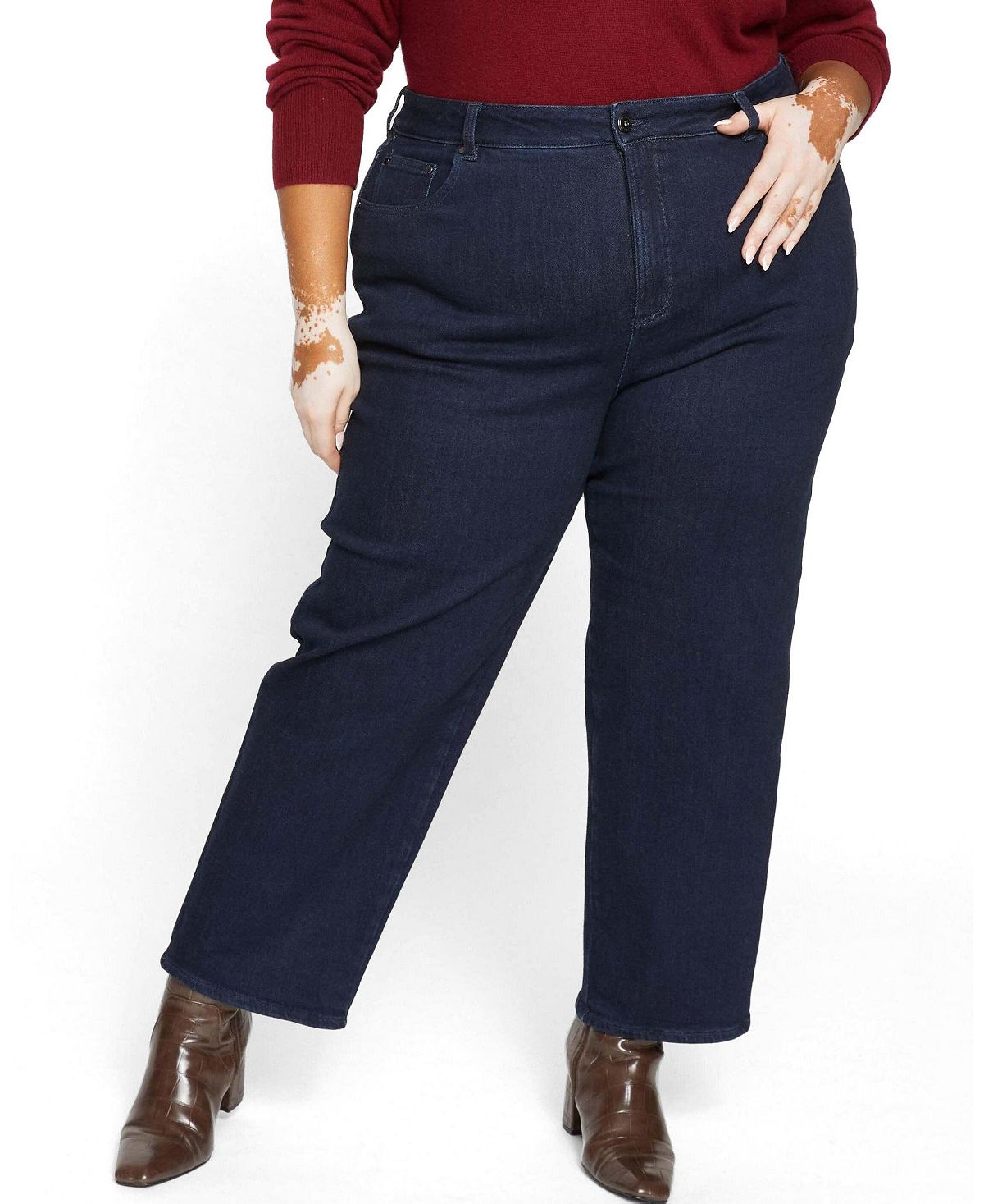 Universal Standard Women's Donna High Rise Curve Straight Leg Jeans 27 Inches view 1 — MAYCSS fashion products