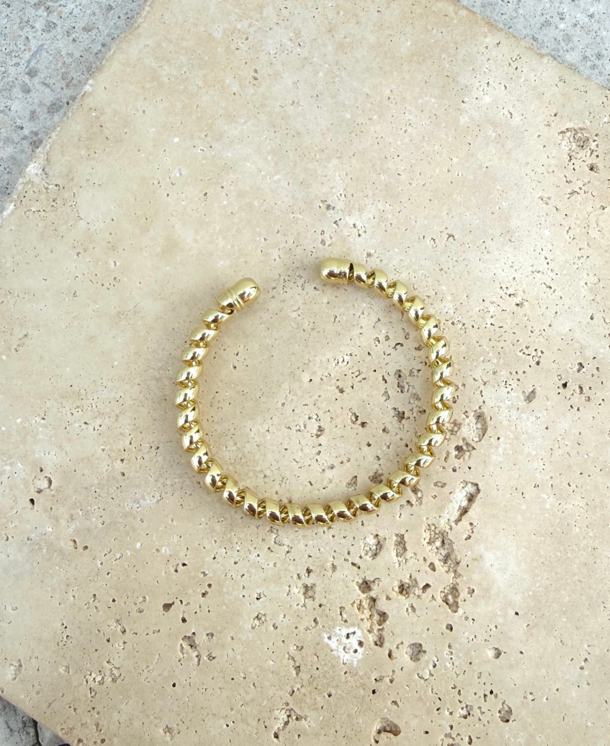 Adornia Gold-Plated Coil Cuff Bracelet