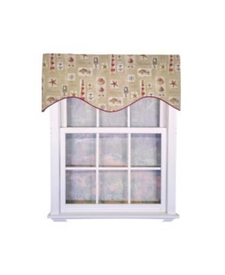 100percentage  Cotton Baywatch Cornice With  Lining Rod Pocket Window Valance