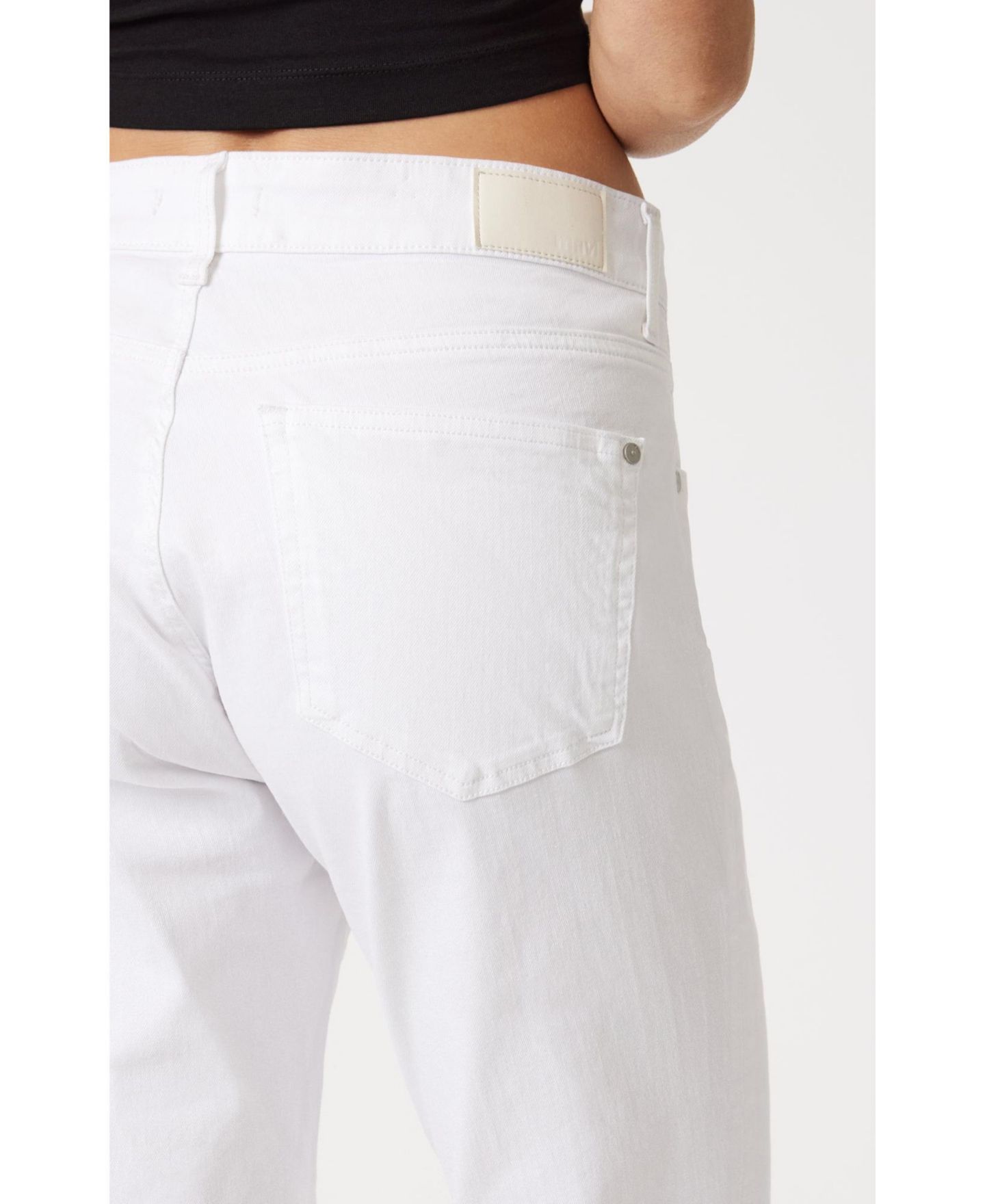 Женские джинсы Mavi Jeans Kathleen Mid Rise Boyfriend In White Feather Blue, цвет: Белый синий — фото 6