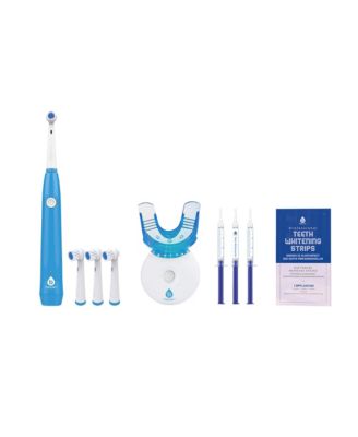 Ultimate Smile Brightening Bundle LED Kit, Rechargeable Rotary Toothbrush and Whitening Strips