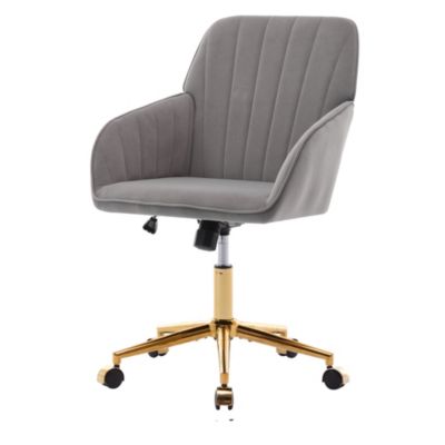 Adjustable Office Chair Swivel Chair Backrest Seat with Metal Base
