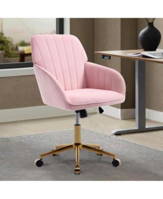 Adjustable Office Chair Swivel Chair Backrest Seat with Metal Base
